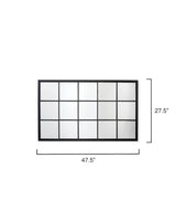 Jamie Young Tribecca Iron Grid Rectangle Wall Mirror, Black