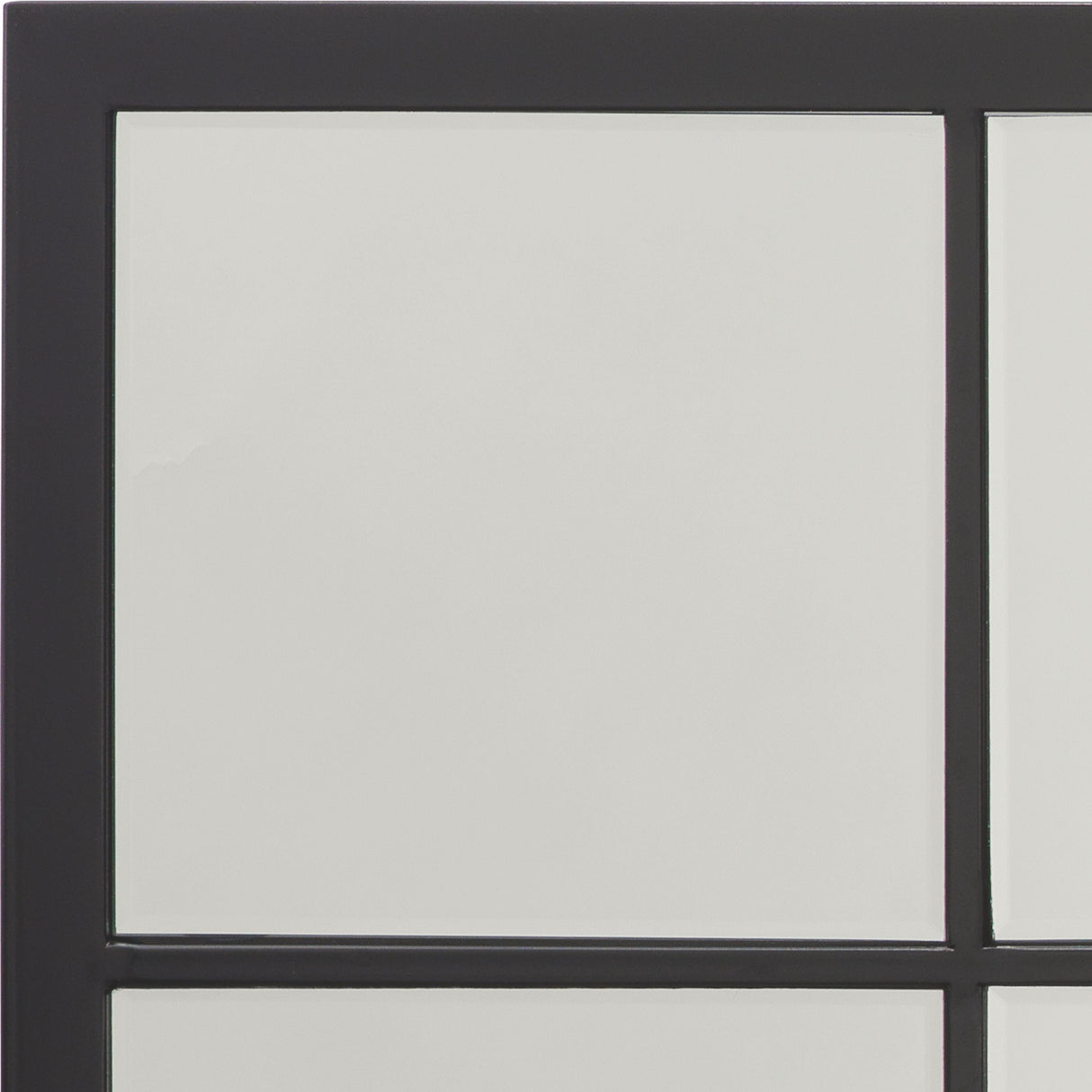 Jamie Young Tribecca Iron Grid Rectangle Wall Mirror, Black