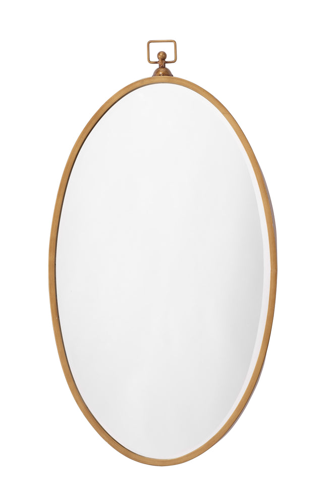 Jamie Young Wade Iron Mirror, Antique Brass
