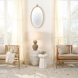 Jamie Young Wade Iron Mirror, Antique Brass