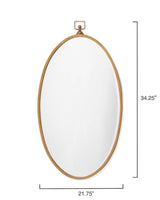 Jamie Young Wade Iron Mirror, Antique Brass