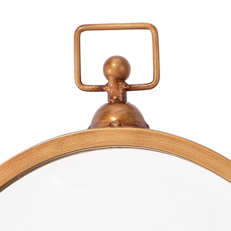 Jamie Young Wade Iron Mirror, Antique Brass