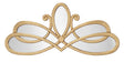 Jamie Young Scroll Mirror, Gold