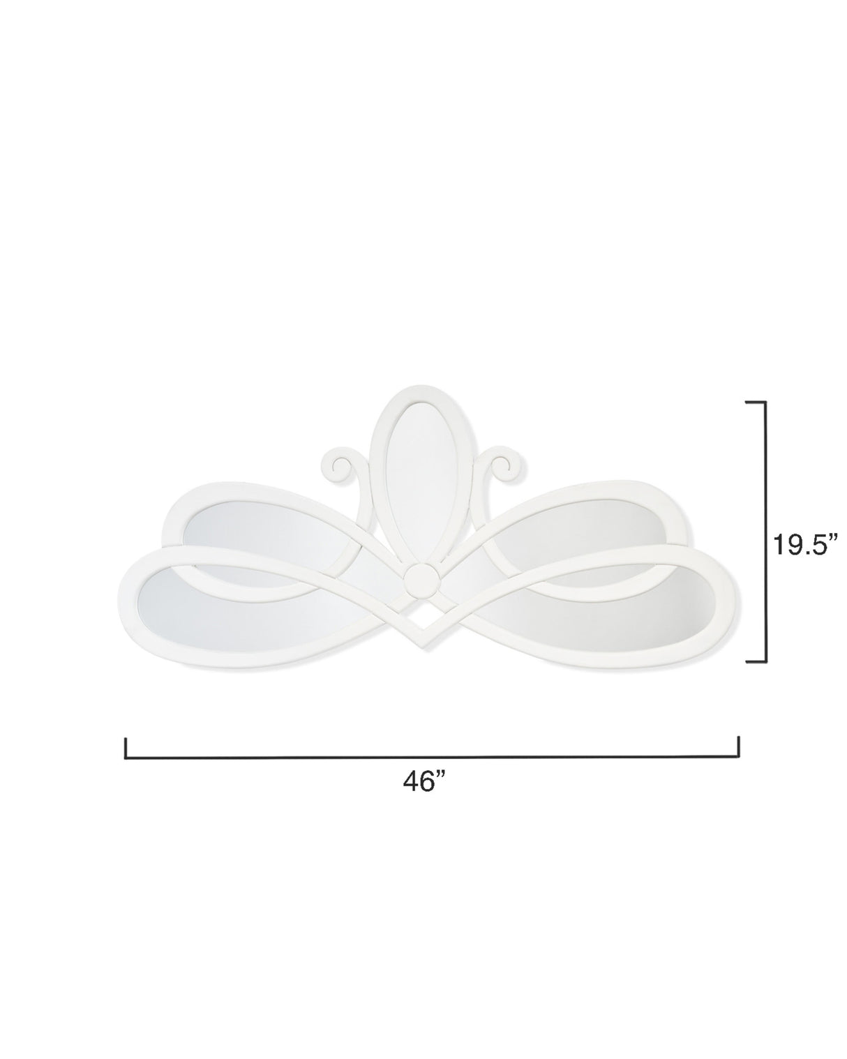 Jamie Young Scroll Mirror, White