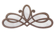 Jamie Young Scroll Wood Wall Mirror, Distressed Grey