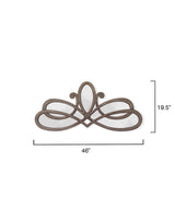 Jamie Young Scroll Wood Wall Mirror, Distressed Grey