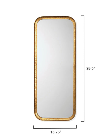 Jamie Young Capital Iron Rectangle Wall Mirror, Gold Leaf