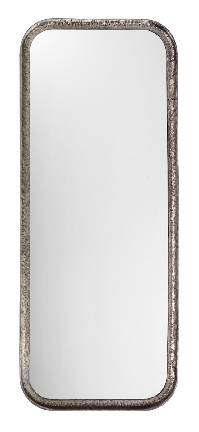 Jamie Young Capital Iron Rectangle Wall Mirror, Silver Leaf