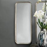Jamie Young Capital Iron Rectangle Wall Mirror, Silver Leaf