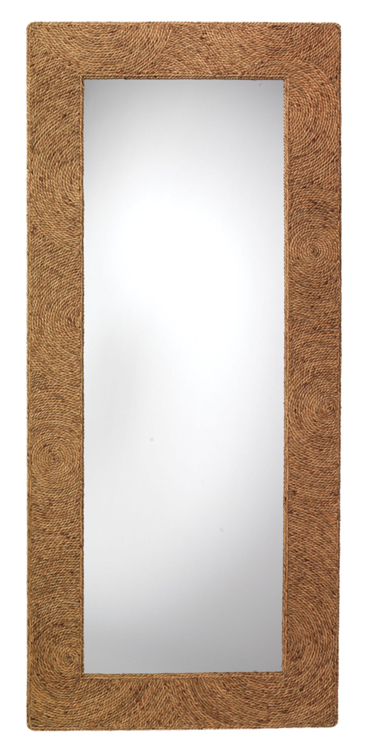 Jamie Young Harbor Seagrass Rectangle Floor Mirror