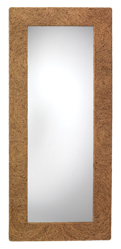 Jamie Young Harbor Seagrass Rectangle Floor Mirror