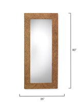 Jamie Young Harbor Seagrass Rectangle Floor Mirror