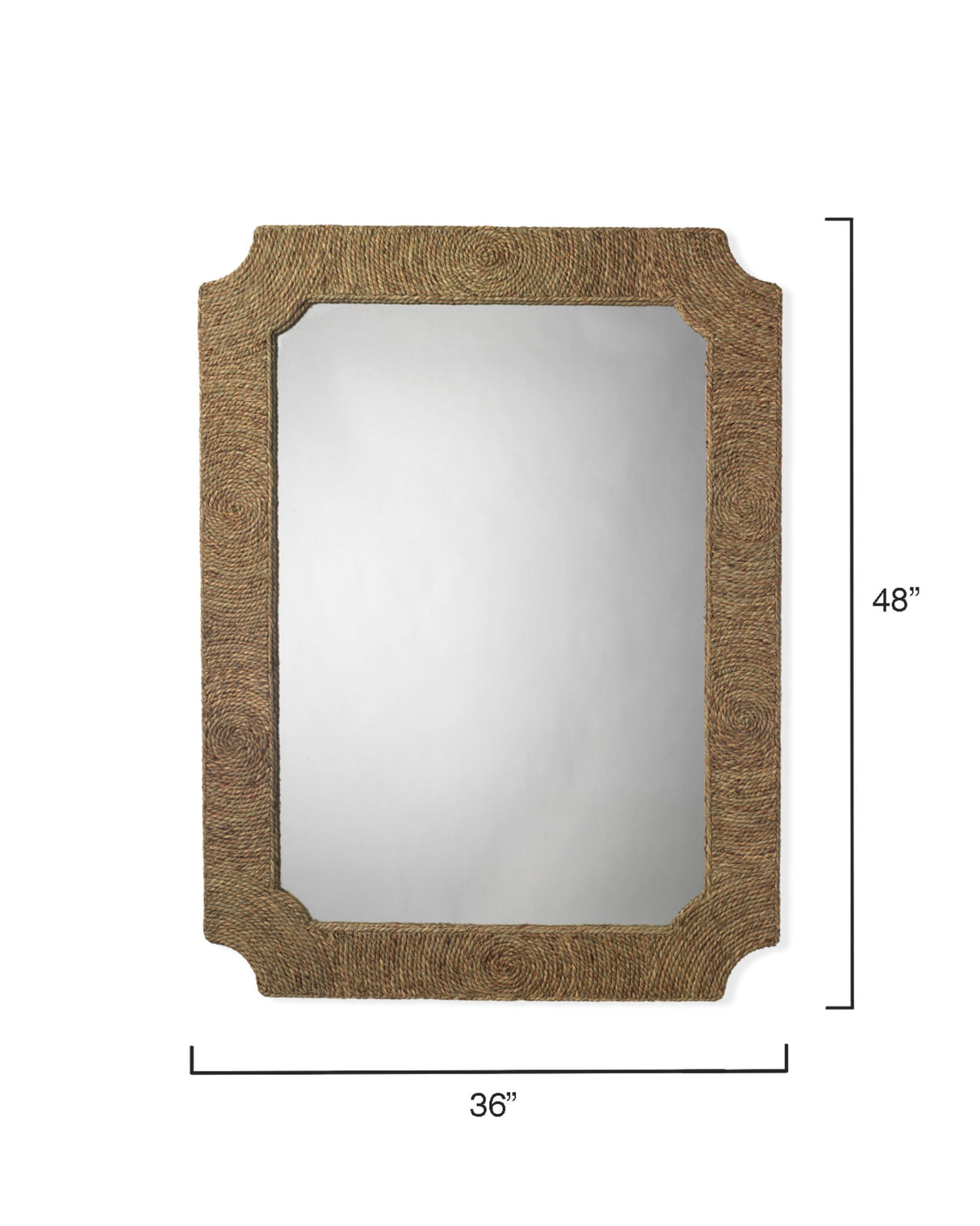 Jamie Young Marina Seagrass Wall Mirror