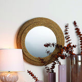 Jamie Young Seagrass Round Wall Mirror