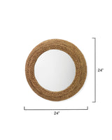 Jamie Young Seagrass Round Wall Mirror