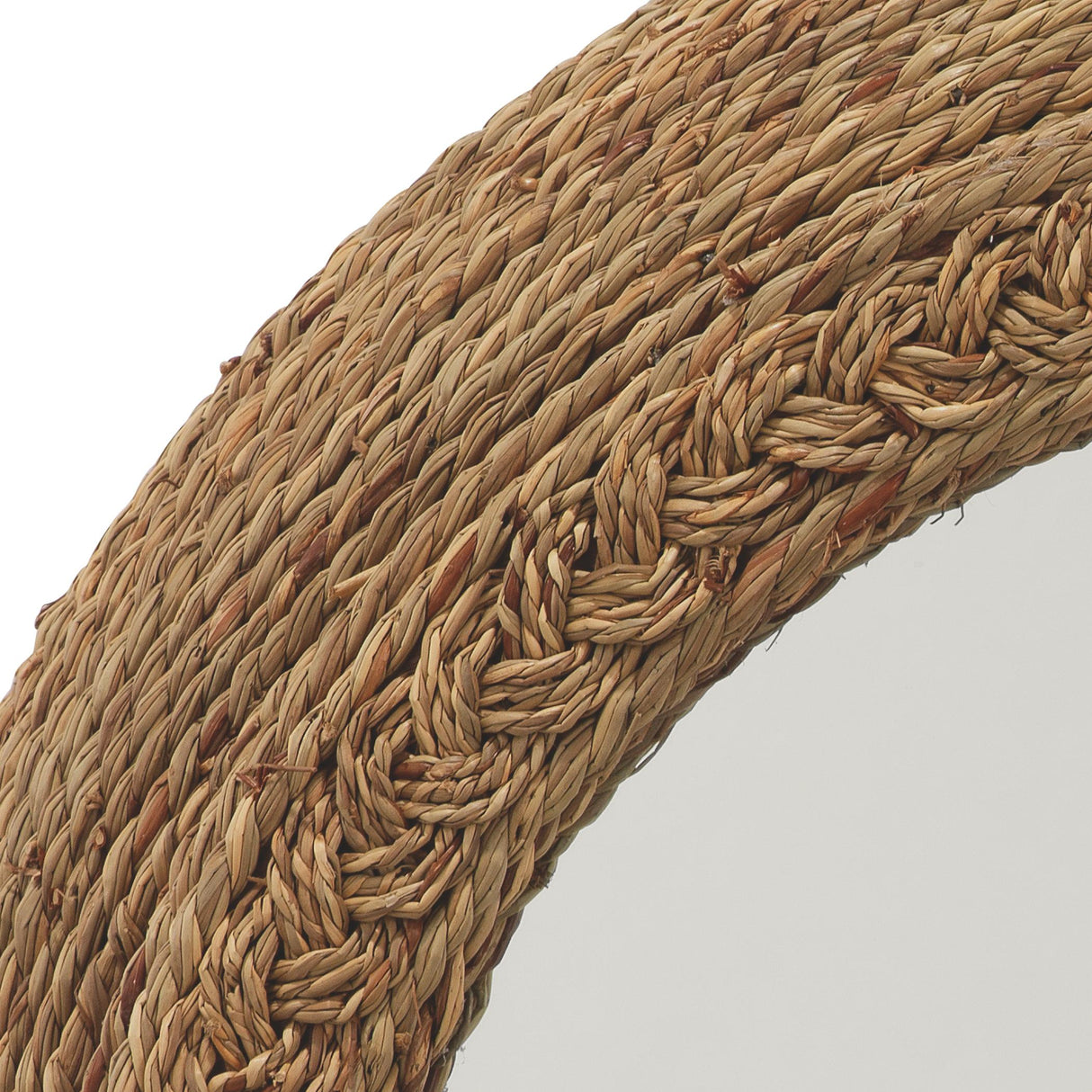 Jamie Young Seagrass Round Wall Mirror