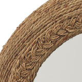 Jamie Young Seagrass Round Wall Mirror