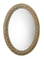 Jamie Young Lark Braided Seagrass Oval Mirror