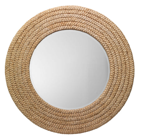 Jamie Young Meadow Seagrass Round Mirror
