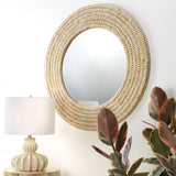 Jamie Young Meadow Seagrass Round Mirror
