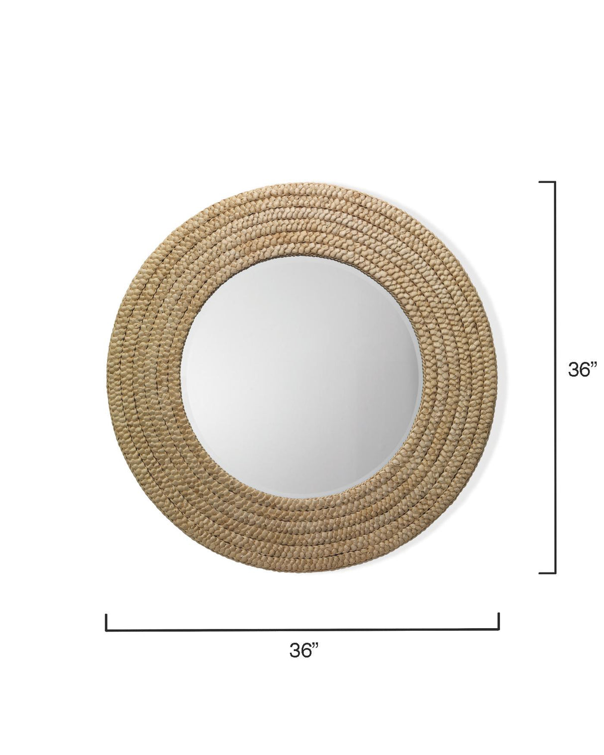 Jamie Young Meadow Seagrass Round Mirror