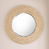 Jamie Young Meadow Seagrass Round Mirror