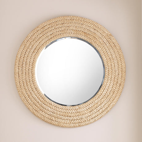 Jamie Young Meadow Seagrass Round Mirror