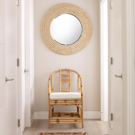 Jamie Young Meadow Seagrass Round Mirror