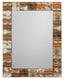 Jamie Young Medium Rectangular Wall Rectangle Mirror in Natural Faux Horn