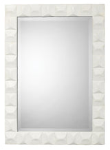 Jamie Young Astor Plaster Wall Rectangle Mirror, White
