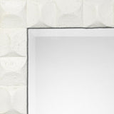 Jamie Young Astor Plaster Wall Rectangle Mirror, White