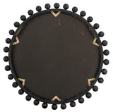 Jamie Young Brighton Round Wood Mirror, Charcoal