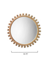 Jamie Young Brighton Round Wood Mirror, Natural