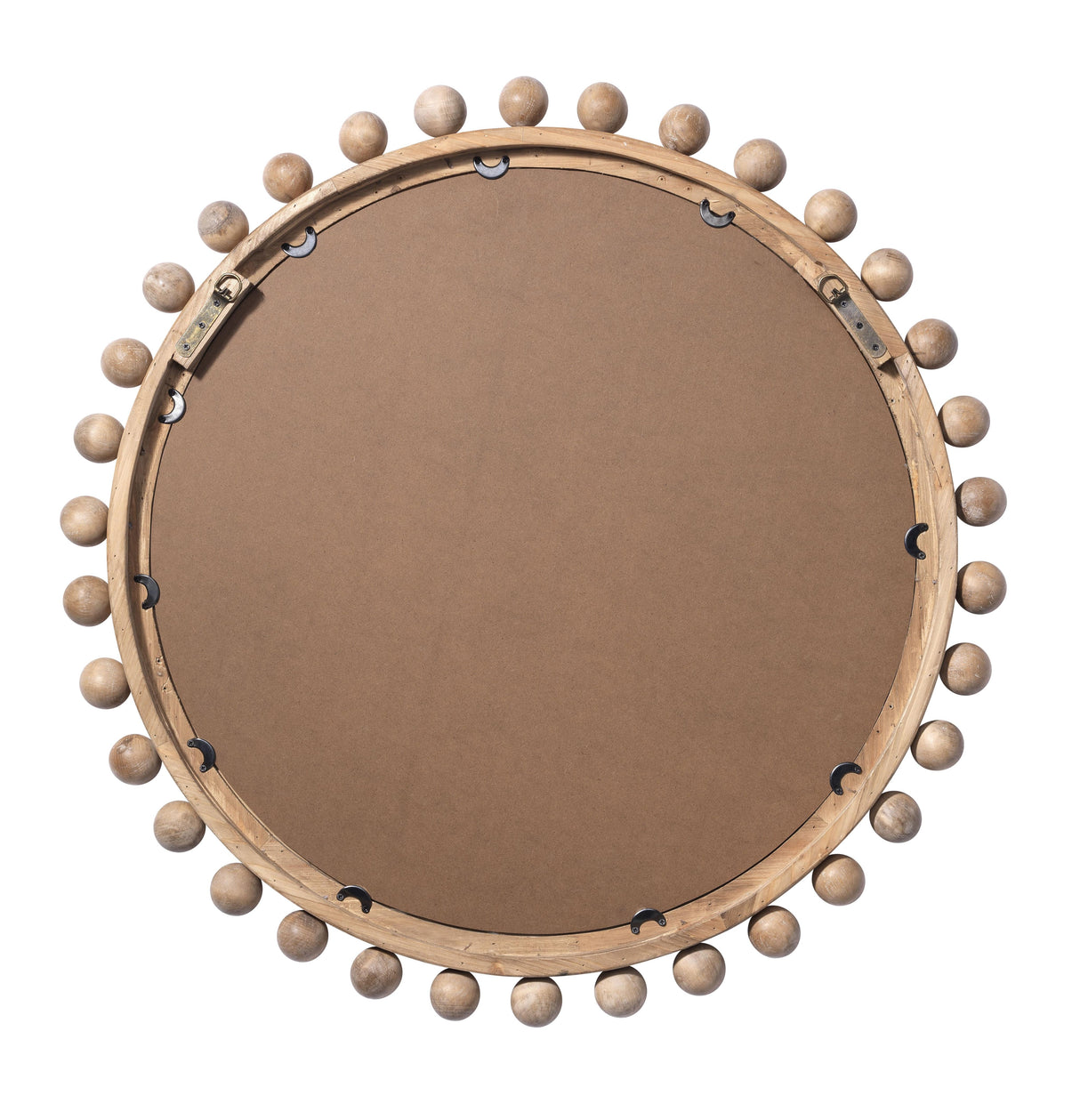 Jamie Young Brighton Round Wood Mirror, Natural