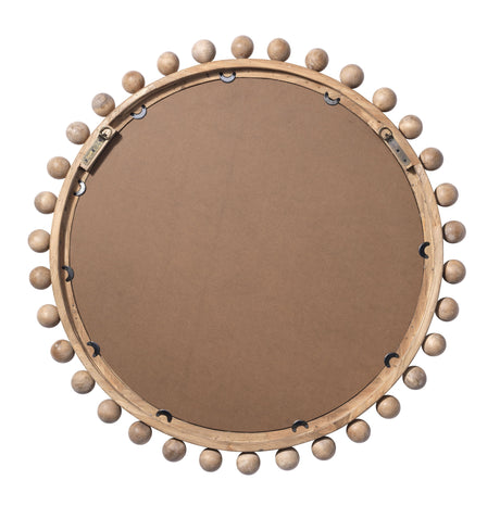 Jamie Young Brighton Round Wood Mirror, Natural