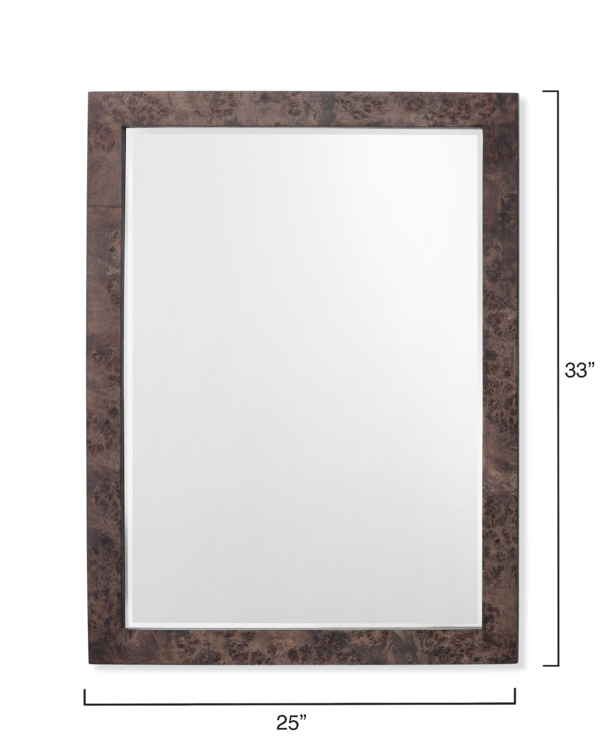 Jamie Young Chandler Rectangle Wood Wall Mirror, Charcoal