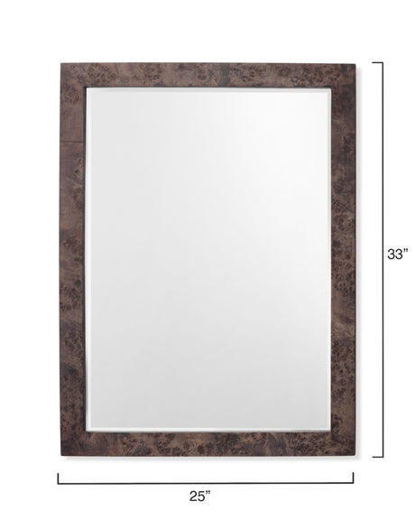 Jamie Young Chandler Rectangle Wood Wall Mirror, Charcoal