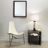 Jamie Young Chandler Rectangle Wood Wall Mirror, Charcoal