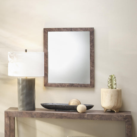 Jamie Young Chandler Rectangle Wood Wall Mirror, Charcoal