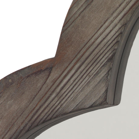 Jamie Young Clover Wood Wall Mirror, Grey Wash