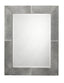 Jamie Young Cross Stitch Rectangle Hide Wall Mirror, Grey