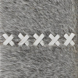 Jamie Young Cross Stitch Rectangle Hide Wall Mirror, Grey