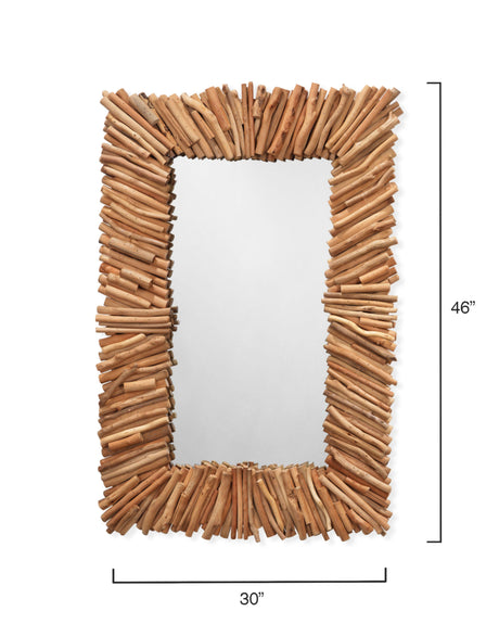 Jamie Young Driftwood Rectangle Mirror