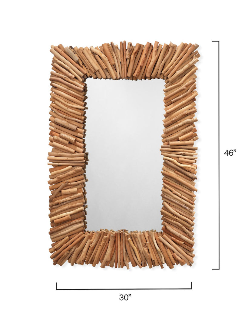 Jamie Young Driftwood Rectangle **MUST SHIP COMMON CARRIER** Natural Mirrors