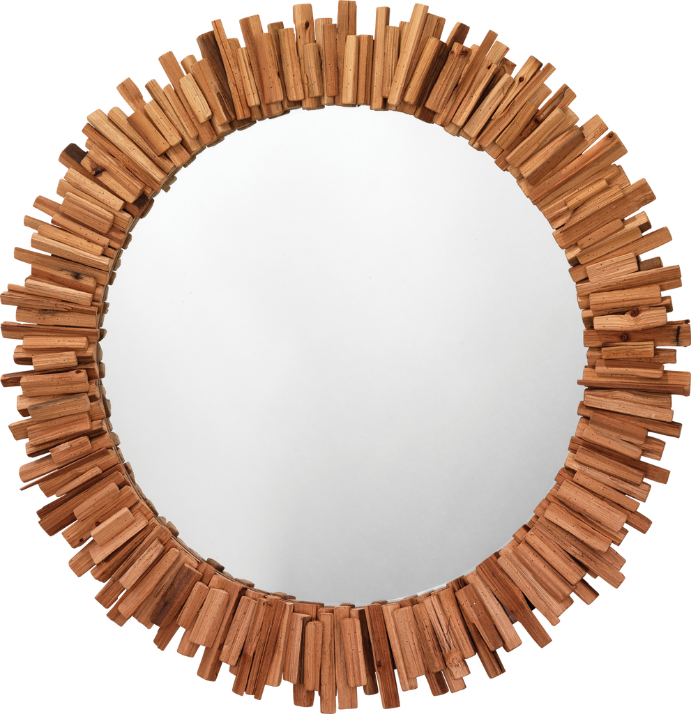 DecoratorsBest Driftwood Round Mirror
