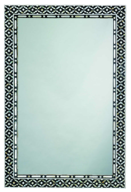 Jamie Young Evelyn Mother of Pearl Rectangle Wall Mirror