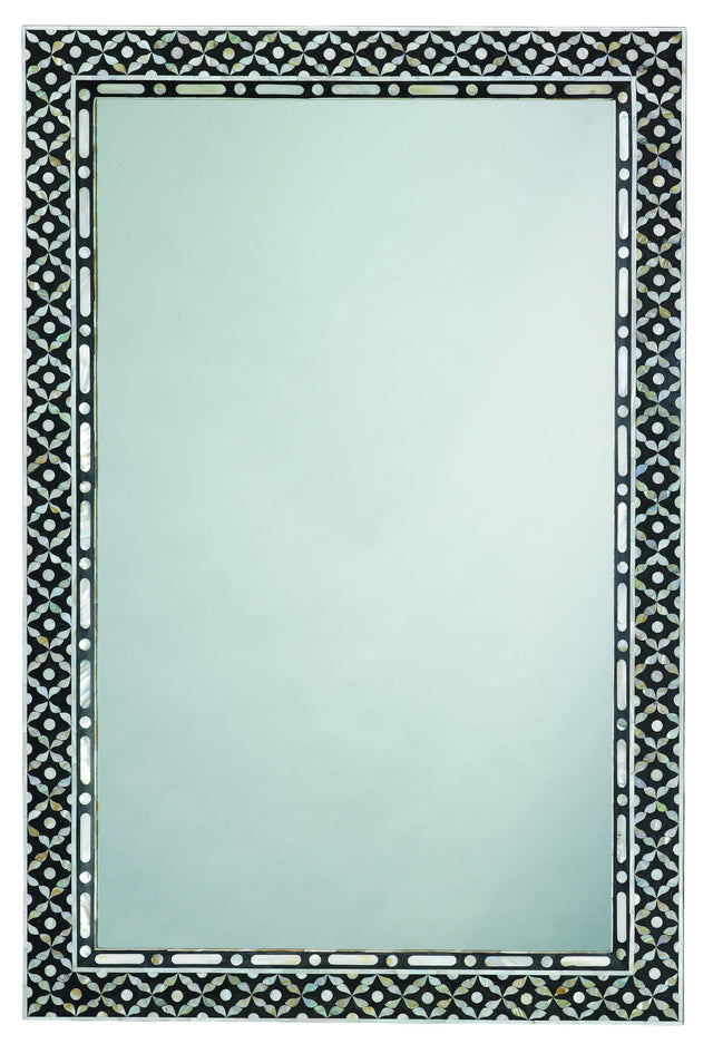 Jamie Young Evelyn Mother of Pearl Rectangle Wall Mirror