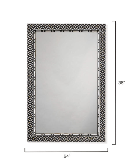 Jamie Young Evelyn Mother of Pearl Rectangle Wall Mirror