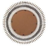 Jamie Young Grove Bamboo Round Braided Mirror, Gray