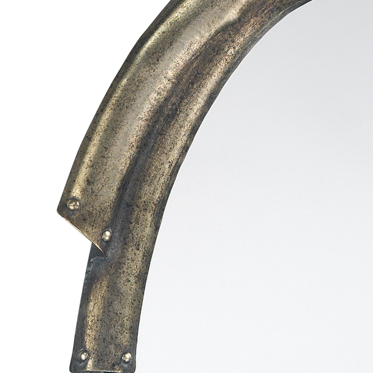 Jamie Young Margaux Metal Oval Wall Mirror, Antique Silver